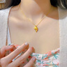 法卡曼（FACAMAN）黃金項鏈女小海豚999足金吊墜鎖骨鏈新款情侶生日禮物送老婆 小海豚999足金吊墜+18K金鏈 曬單實拍圖