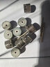 霸狼活柄百葉輪磨頭模具帶柄圓柱形砂布砂紙輪3mm金屬除銹拋光打磨頭 16mm【80#】 100只+10個(gè)柄 曬單實(shí)拍圖