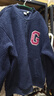 GAP男女裝2025秋季新款大G字母仿羊羔絨寬松夾克開衫衛(wèi)衣787408 海軍藍(lán) L (175/96A)亞洲尺碼 曬單實(shí)拍圖