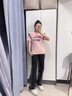 紅蜻蜓短袖t恤女年2025年夏裝新款顯瘦女裝百搭短袖女士上衣小衫 粉色 L 【建議105-120斤】 曬單實拍圖