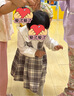戴維貝拉（DAVE＆BELLA）兒童假兩件連衣裙學(xué)院風(fēng)女寶寶裙子秋裝新款小童格子裙女童公主裙 灰白格【現(xiàn)貨】 100 cm（建議身高90-100cm） 曬單實(shí)拍圖