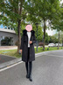 皮爾卡丹（pierre cardin）中老年女裝羽絨服女冬季可拆卸內(nèi)膽媽媽冬裝外套加厚長(zhǎng)款時(shí)尚棉衣 藍(lán)色 M  【推薦90-105斤左右穿】 曬單實(shí)拍圖