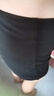 蘿美醬辣妹熱褲女夏季打底彈力超短褲春秋小個(gè)子外穿高腰緊身彈力防走光 黑色 XL 【建議120-140斤】 曬單實(shí)拍圖