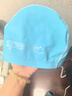 速比濤（Speedo）兒童泳帽 PU涂層 柔軟舒適可愛(ài)純色泳帽 男女童通用 天藍色 曬單實(shí)拍圖