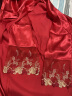 俊俊穗迪美 性感睡衣女春秋季仿真丝吊带女士冰丝睡裙睡袍薄款夏天两件套装 CX-929大红色(两件套) XXL(130斤-145斤) 晒单实拍图