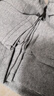 頂瓜瓜棉質(zhì)秋衣情侶打底衫V領(lǐng)開(kāi)襟長(cháng)袖保暖上衣無(wú)痕棉毛衫 深灰 5XL (190) 曬單實(shí)拍圖