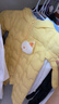 巴拉巴拉童裝嬰兒連體衣輕薄羽絨服寶寶衣服2025冬裝抱衣爬服男童女童萌趣 黃色雪人-白鴨絨 90 cm-充絨量47g 曬單實(shí)拍圖