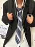 木村叔木村叔dk日系制服西裝外套男士春季中長(zhǎng)款西服紺色西服男西服套裝 黑色西服外套（僅西服）MCS01 M 曬單實(shí)拍圖