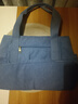 袋鼠（KANGAROO）婦女節新款大容量帆布包女單肩復古休閑帆布手提包文藝托特包女 天藍色 曬單實(shí)拍圖