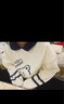 嘉綢秋冬青少女生大童女孩衣服12到15歲套裝初中學生春秋季女韓版寬松 杏衣+K10黑庫【初中女生春季衣服 160 L（105-115斤） 曬單實拍圖