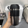 DICAZEE德國(guó)品牌純鈦咖啡保溫杯超輕便攜隨行杯子高檔鈦合金隨行杯水杯 鈦晶黑 500ml 曬單實(shí)拍圖
