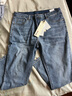 增致牛仔（zengzhi）男士九分褲 棉彈舒適休閑薄款牛仔9分褲 淺藍 36碼 曬單實(shí)拍圖