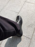 卡帝乐鳄鱼（CARTELO）一脚蹬男士软底真皮商务舒适休闲皮鞋男 6931 黑色 41  实拍图