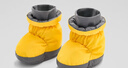 保姆鵝 嬰幼兒羽絨護腳套保暖防風(fēng)童趣多色松緊冬寶寶學(xué)步鞋[NG3040] 蜜蜂黃 12cm 曬單實(shí)拍圖