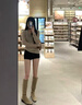 浪莎黑色高腰短褲女春秋新款百搭打底外穿美式辣妹顯瘦彈力西裝熱褲子 黑色 L 建議105-120斤 曬單實拍圖