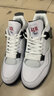 特大碼男鞋AJ.4蟬翼百搭加肥加大鞋子男潮鞋運動(dòng)46氣墊47板鞋48碼 AJ4白水泥 47 曬單實(shí)拍圖