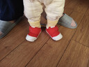 G.duck小黃鴨學(xué)步鞋男寶寶棉鞋0-1-3歲2嬰幼兒女童秋冬季軟底男女寶寶鞋 紅色加絨款（D88） 18 【內長(cháng)13.5cm適合腳長(cháng)12.5】 曬單實(shí)拍圖