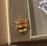 周大生黃金吊墜女足金硬金心動小熊掛墜生日禮物送女友 1.15g 曬單實(shí)拍圖