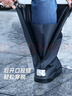 SooGree戶(hù)外中高筒雨鞋套束口成人雨靴易收納反復用雨天防水防滑鞋套男女 黑色 XXL（42-43碼） 曬單實(shí)拍圖