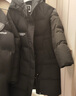 坦博爾（Tanboer）25年新款羽絨服女長(cháng)款運動(dòng)休閑百搭保暖厚款連帽外套 黑色 XL 曬單實(shí)拍圖