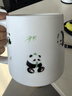 叁旬熊貓印象泡茶杯陶瓷帶蓋過(guò)濾馬克杯可愛(ài)治愈辦公室茶水分離杯子 熊貓·印象泡茶馬克杯 曬單實(shí)拍圖