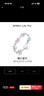 周六福（ZLF）新年禮物 S925銀飾戒指女粉色甜心愛(ài)心指環(huán)手飾送女友生日禮物T 12號 曬單實(shí)拍圖