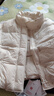 坦博爾短款立領(lǐng)輕暖寬松顯瘦女士羽絨面包服TBF530328T 蘭卡白 165  曬單實拍圖