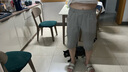 花花公子工裝7分褲子男士夏季寬松直筒外穿大褲衩潮流青年休閑純棉七分褲 555卡其色 2XL 曬單實(shí)拍圖