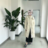 雪中飛羽絨服中長(cháng)款女士2025新款休閑時(shí)尚過(guò)膝加厚保暖直筒高級冬季外套 杏白色 S (155) （120斤以?xún)龋┛ùa拍小 曬單實(shí)拍圖