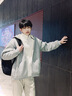 名創(chuàng  )優(yōu)品（MINISO）重磅羊羔絨外套男秋冬美式保暖衣服加絨加厚連帽開(kāi)衫拉鏈杏色衛衣 【加厚羊羔絨】杏色 XL /180(體重140-160斤) 曬單實(shí)拍圖