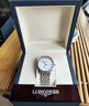 浪琴（LONGINES）律雅系列 石英精鋼男表L48594126贈原裝表帶 曬單實(shí)拍圖