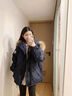 歐迪惠（Oudihui）羽絨棉服女冬季2025年新款連帽羽棉襖絨服女外套小個(gè)子工裝派克服 藏青色 S 建議80-100斤 曬單實(shí)拍圖