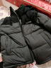 鴨鴨【高充絨203g】羽絨服男短款加厚冬季新款極寒保暖面包服撞色外套 黑色 XL (180) 曬單實(shí)拍圖