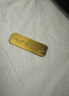 中國珠寶生日禮物足金9999黃金薄片金條5克AU9999金條金磚5g 曬單實(shí)拍圖