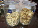 VTyee玻璃儲物罐密封瓶茶葉罐零食干果密封罐凝彩無(wú)鉛保鮮罐儲物罐 透明密封罐1000ml【兩只】 曬單實(shí)拍圖
