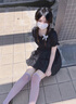 閃動少女（SHANDONGSHAONV）蝴蝶結甜美溫柔新款泡泡袖連衣裙夏季少女小清新學院風超仙a字裙 黑色 M 曬單實拍圖
