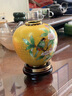 中外琺瑯美術館景泰藍花瓶 中式小花瓶 花瓶擺件工藝品 花瓶擺件客廳花瓶高檔 《秋棠雙輝》西瓜罐 曬單實拍圖