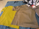 皮爾卡丹（pierre cardin）純棉螺紋中袖t恤女夏季新款圓領(lǐng)百搭顯瘦修身五分袖打底衫體恤女 酒紅色 純棉 2XL 建議120-135斤 曬單實拍圖