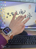 適用apple watch表帶s10真皮復(fù)古凱旋門女iwatchs9蘋果手表87高級 【雙面真皮】米白色+鉆殼 適用iwatch s10【42mm】表帶 曬單實拍圖