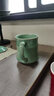 龍泉青瓷創(chuàng)意仿古帶蓋茶杯單杯辦公室泡茶杯高檔家用馬克杯陶瓷杯子禮盒裝 天青【禮盒裝】 440ML 曬單實(shí)拍圖