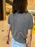 優(yōu)衣庫女裝精紡美利奴羊毛圓領(lǐng)針織開(kāi)衫/長(cháng)袖通勤秋冬新款478331 69 藏青色 M 曬單實(shí)拍圖