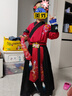 小淘孩男童漢服春秋兒童古裝唐裝長(cháng)袖中國風(fēng)中秋演出服表演服 紅色120 曬單實(shí)拍圖