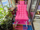 搖椅藤椅成人午睡躺椅客廳陽(yáng)臺懶人椅逍遙椅老人休閑搖搖椅藤搖椅 白輪+粉厚墊+粉地毯（套餐） 曬單實(shí)拍圖