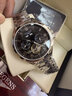 LOEGENS瑞士原裝手表男士全自動(dòng)機械表時(shí)尚超薄夜光鎢鋼十大名牌男表 升級版皮帶款本色白面+送皮表帶 曬單實(shí)拍圖
