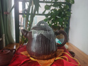 一茗金砂 收藏紫砂壺名家吳竹霞小竹原創(chuàng)原礦老青灰460cc全手工葫蘆竹壺 曬單實(shí)拍圖