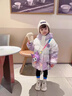 迪士尼（Disney）女童庫(kù)洛米服2024新款兒童冬季白鴨絨外套洋氣寶寶中長(zhǎng)款冬裝 粉色 90cm 曬單實(shí)拍圖