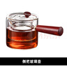 LEEMUSUR 樂(lè )米思玻璃壺煮茶壺電陶爐專(zhuān)用壺燒水壺耐高溫高硼硅玻璃壺煮水花茶泡茶壺 側把壺 0.5L 曬單實(shí)拍圖