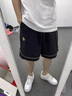 地潮男休閑短褲男寬松潮牌ins運動(dòng)褲子青少年學(xué)生夏季薄款直筒五分中褲 【速干透氣】黑色 3XL【建議150-175斤】 曬單實(shí)拍圖