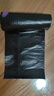 e潔抽繩垃圾袋抽繩加厚黑色45*50cm*120只1.3絲單面家用手提穿繩免撕 曬單實(shí)拍圖