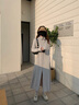 覓橘香秀同款防曬衣長袍款可拆卸帽檐原紗型女防曬服薄MIEJUA涼感C 長袍款遠山灰 均碼 F(適合175cm以下160斤以下) 曬單實拍圖